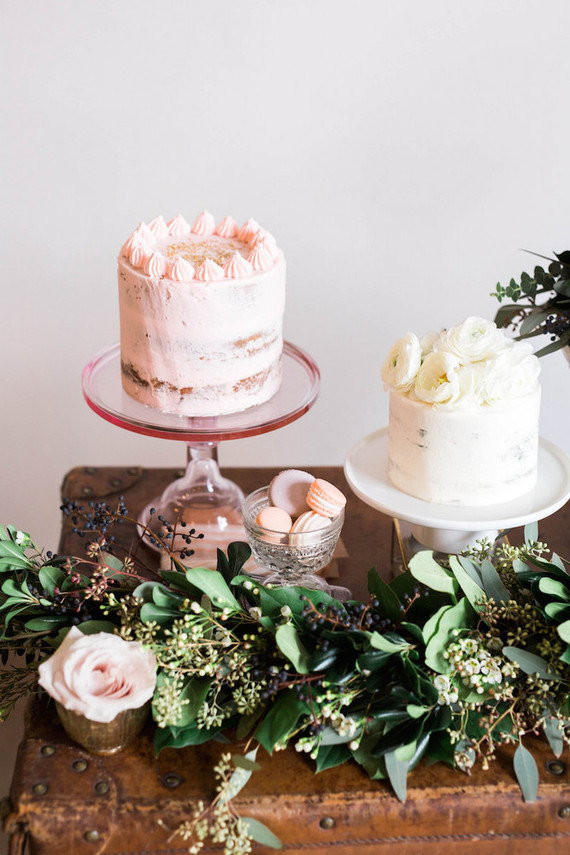 Blush wedding cake