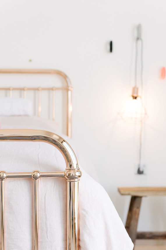 copper girls bed
