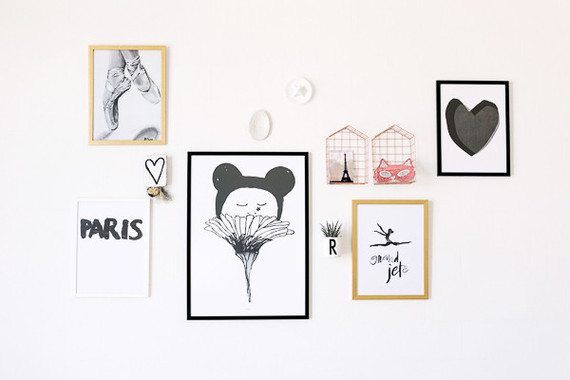 modern copper girls room