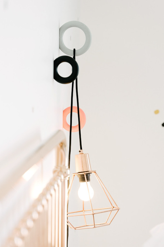 modern copper girls room