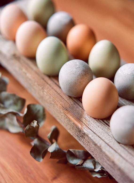 Cement easter eggs