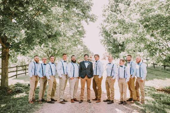 Casual groomsmen