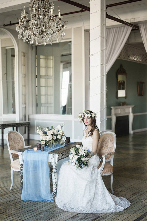 Vintage blue wedding inspiration Inspiration