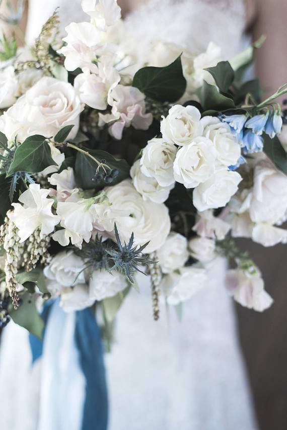 White bridal bouquet