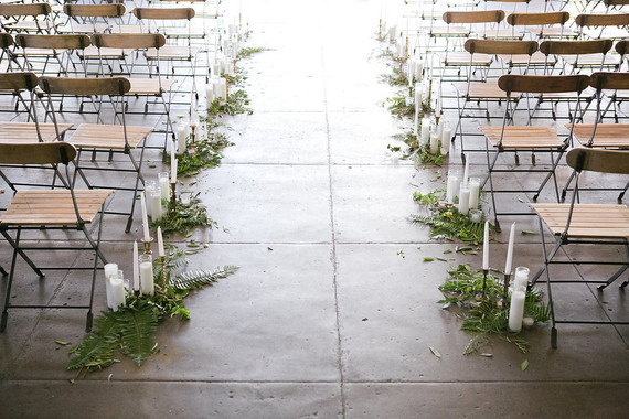 Loft wedding ceremony
