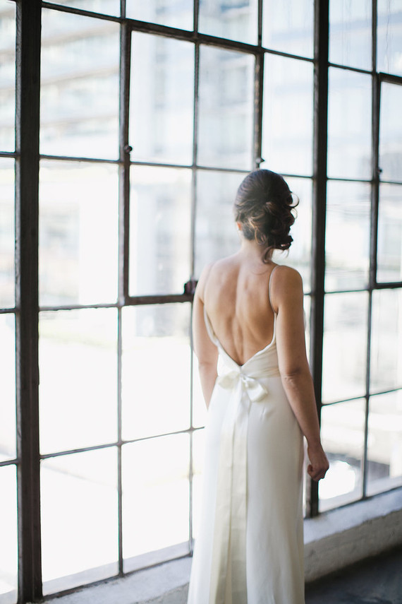 Modern wedding dress
