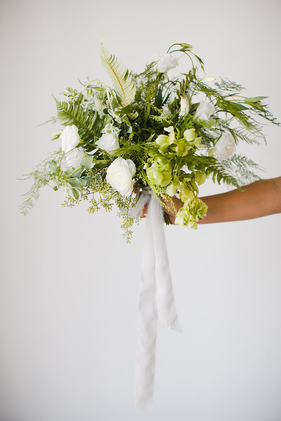Green and white bouquet Inspiration
