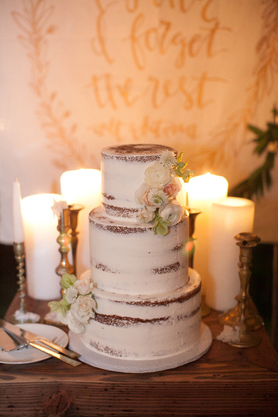 White naked cake