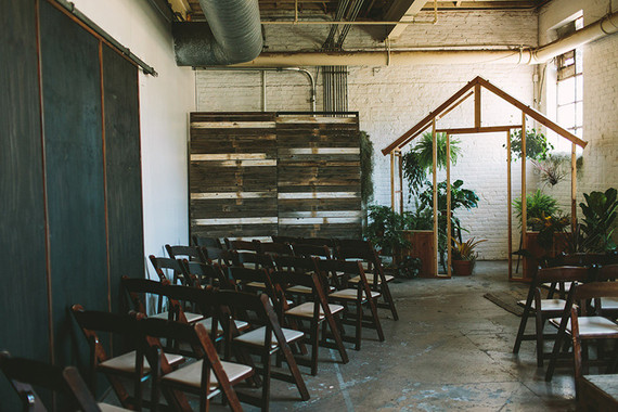 DIY Greenhouse wedding