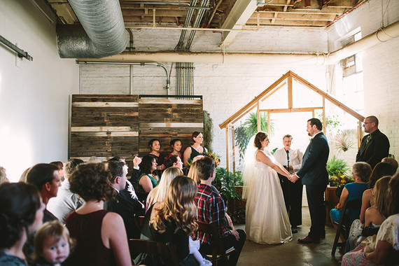 DIY Greenhouse wedding