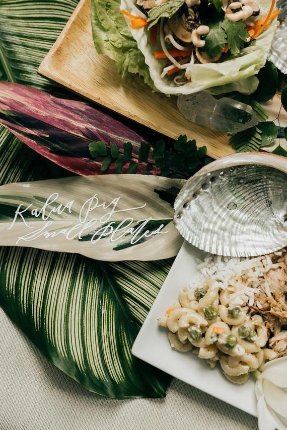 Tropical party decor