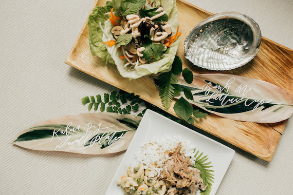 Tropical party decor