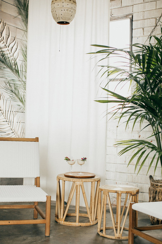 Tropical party decor