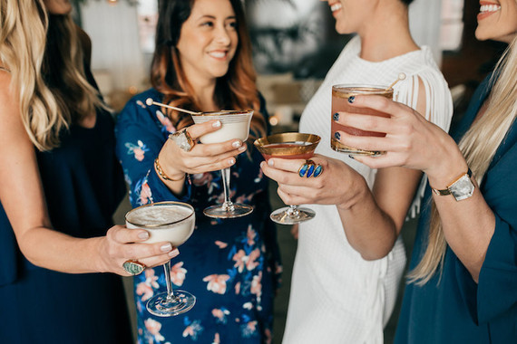 Chic tiki themed birthday party