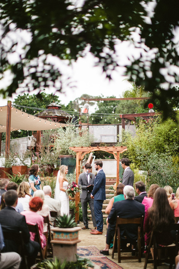 DIY garden wedding