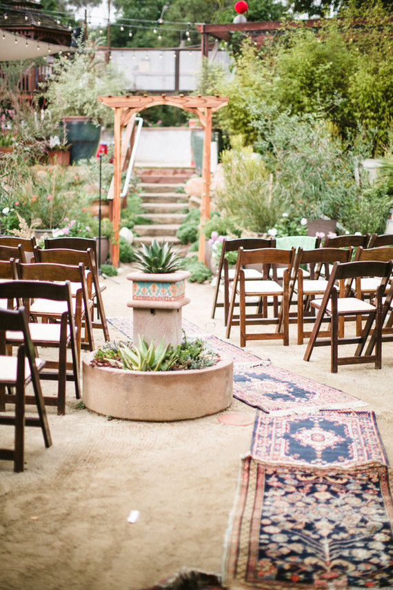 DIY garden wedding