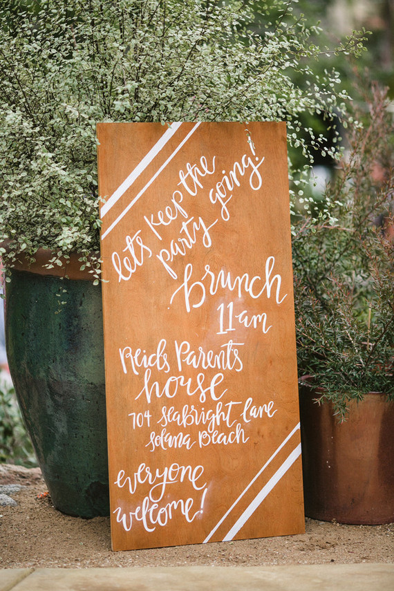 Wood signage
