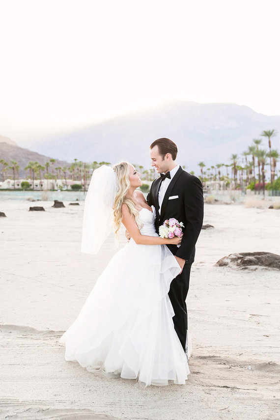 Tropical Palm Springs wedding