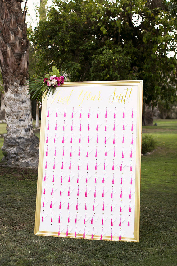 Tassel escort cards Inspiration