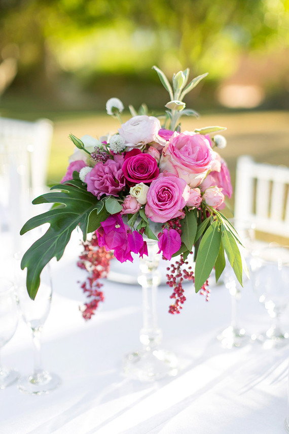 Tropical Palm Springs wedding