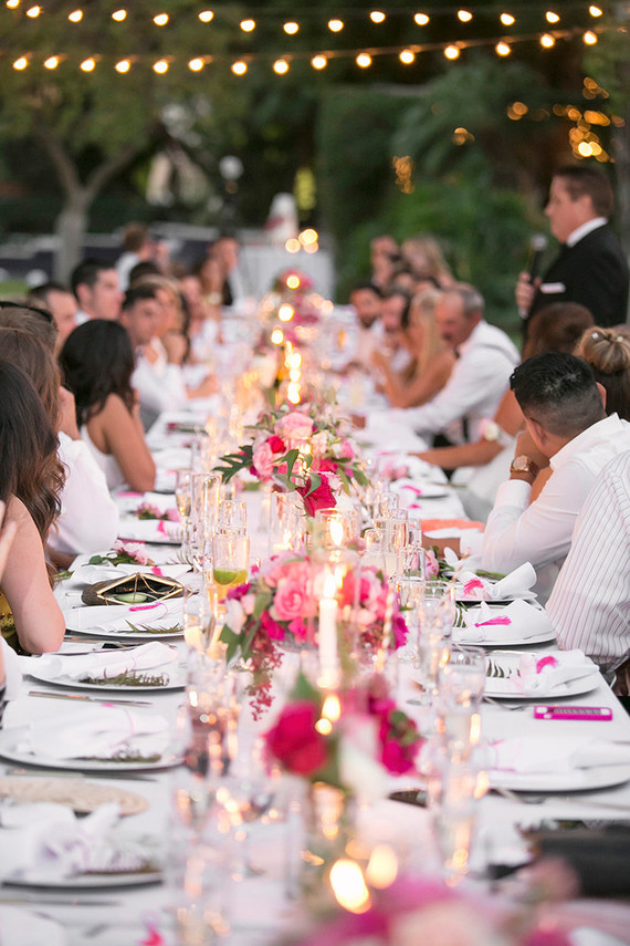 Tropical Palm Springs wedding