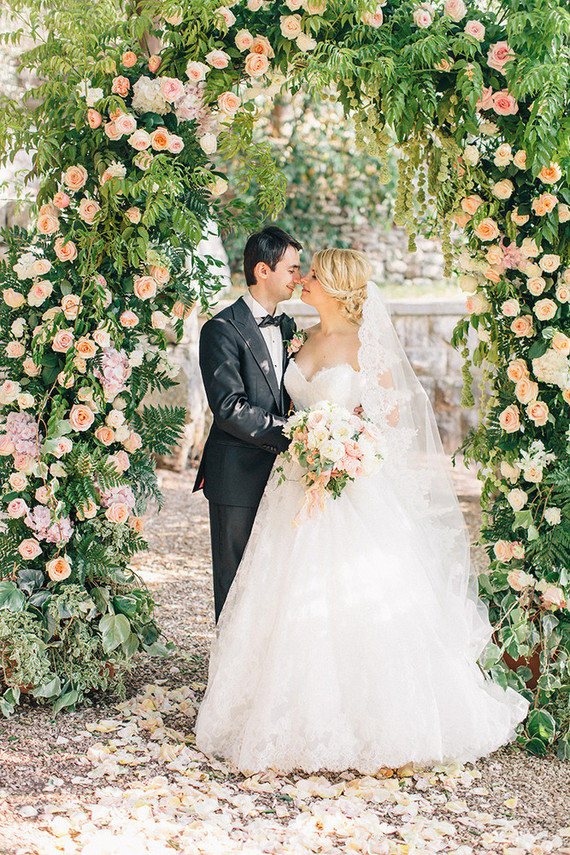 Intimate European garden wedding