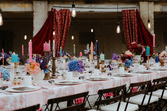 Colorful eclectic Italian wedding