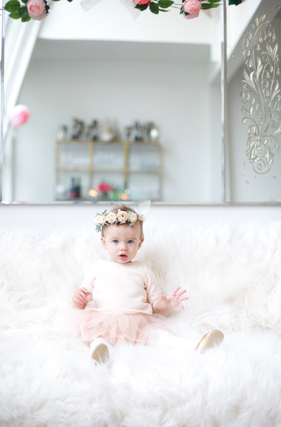 Elegant pink 1st birthday party