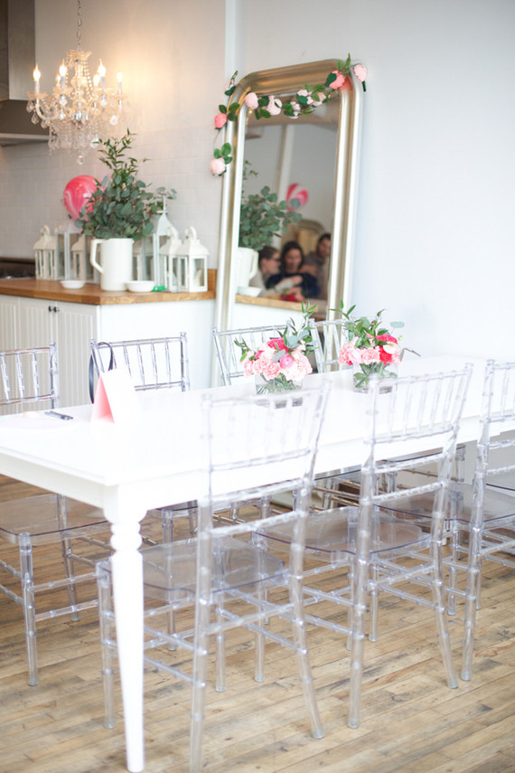 Elegant pink 1st birthday party