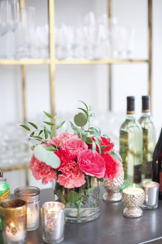 Elegant pink 1st birthday party