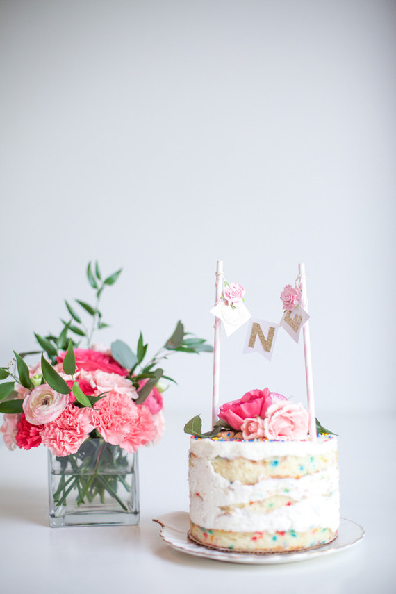 Elegant pink 1st birthday party