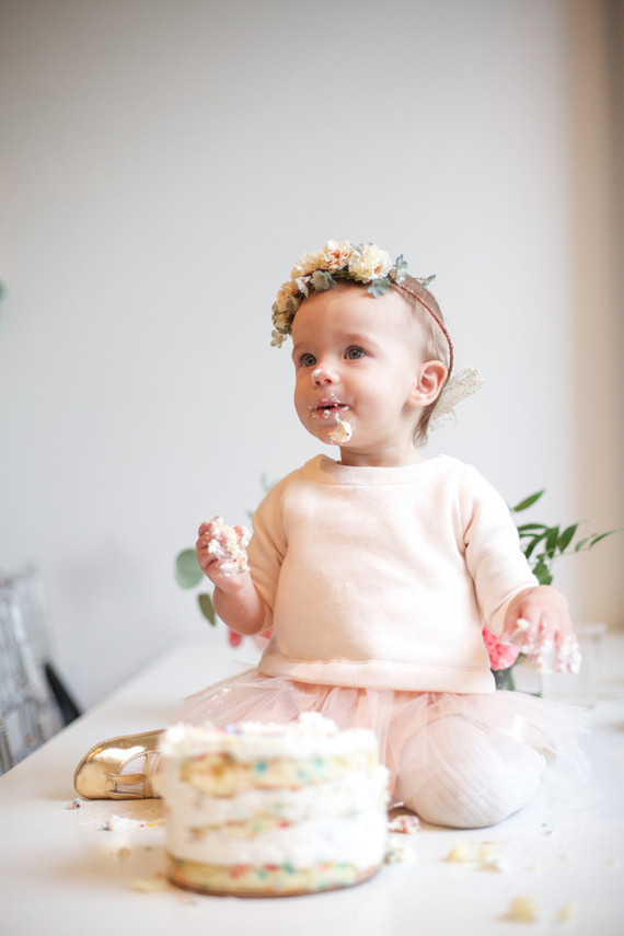 Elegant pink 1st birthday party