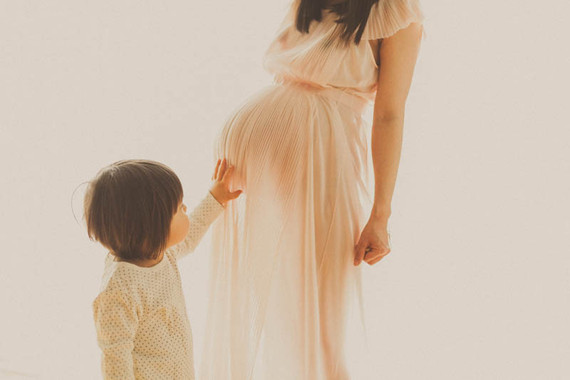 mother son vintage style maternity photos