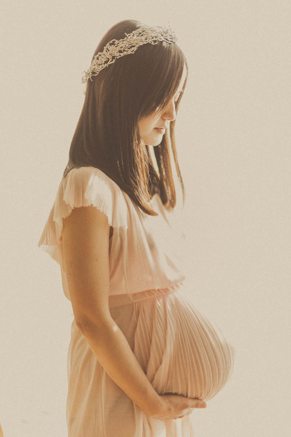 mother son vintage style maternity photos