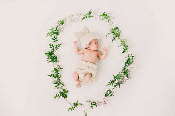 Baby girl newborn photos
