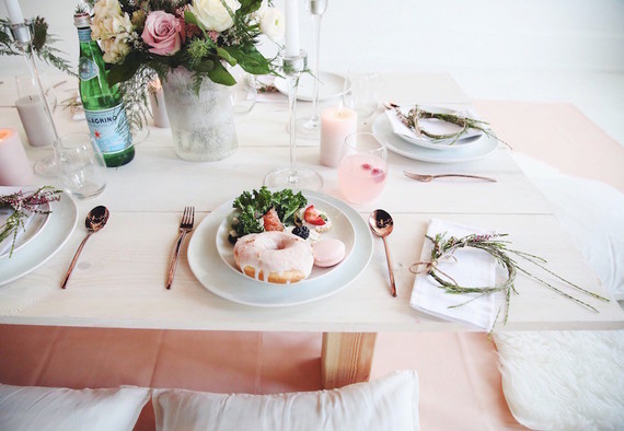 feminine parisian inspired baby shower Inspiration