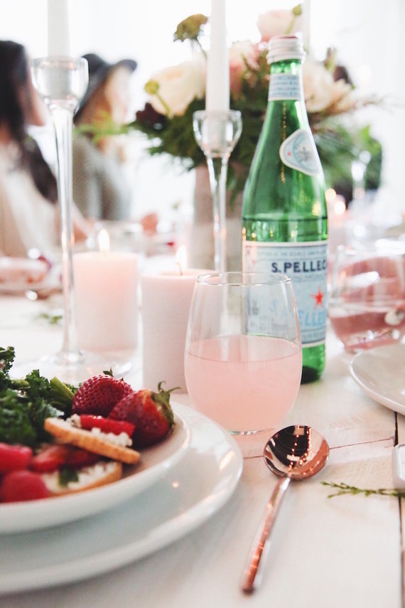 feminine parisian inspired baby shower Inspiration