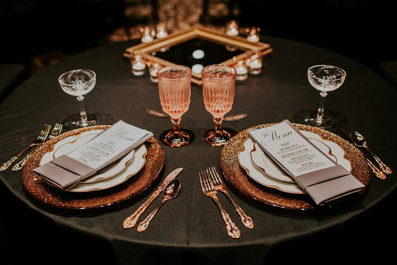 Old Hollywood inspired wedding