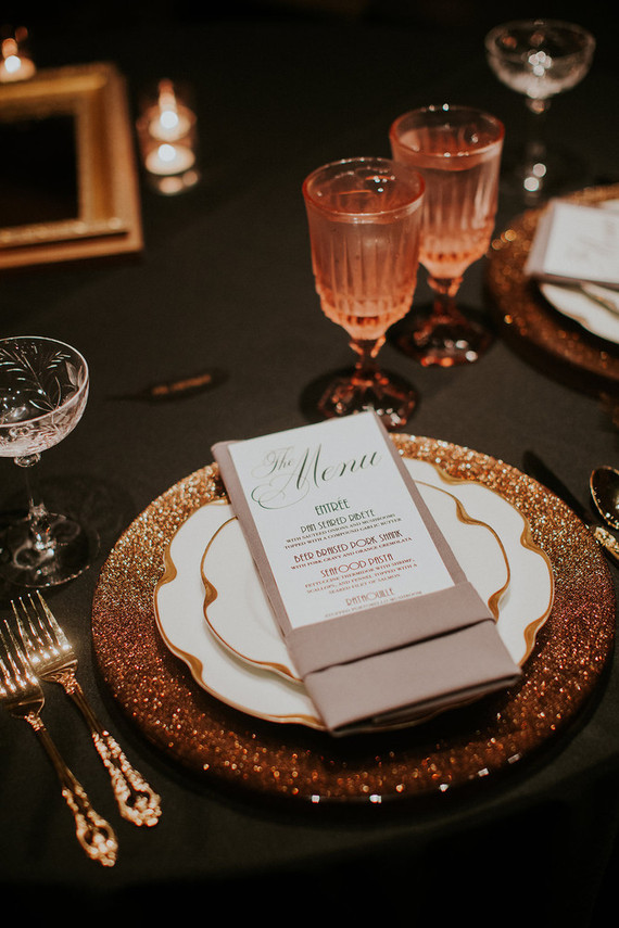 Old Hollywood inspired wedding