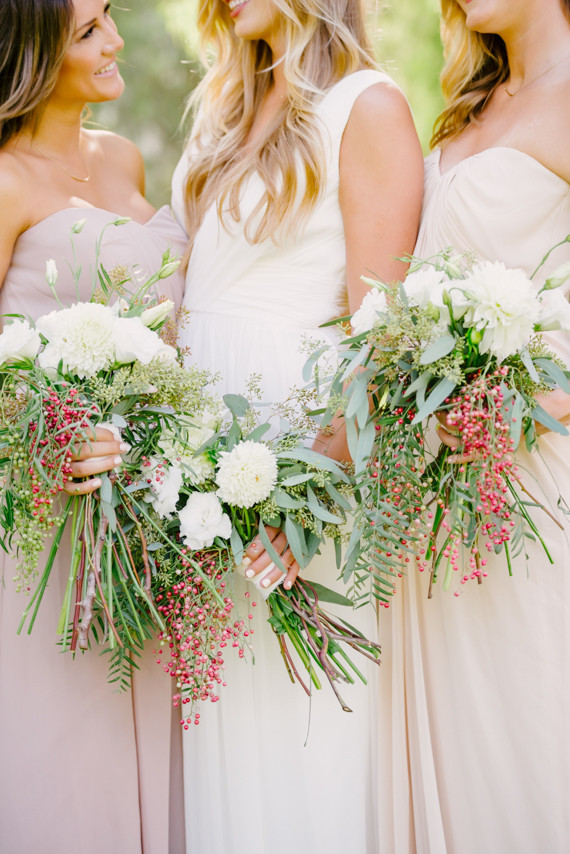 Neutral bridesmaid dresses
