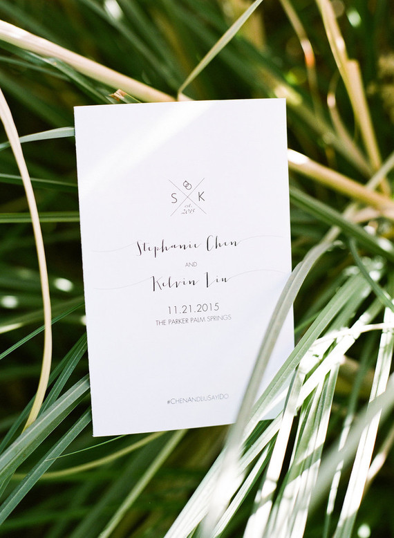 Modern wedding invitations