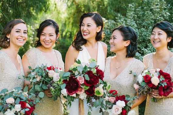 Peony bouquets