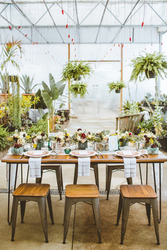 Greenhouse wedding inspiration