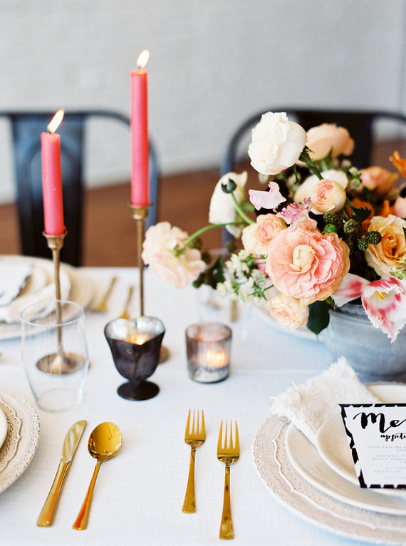 Modern tablescape