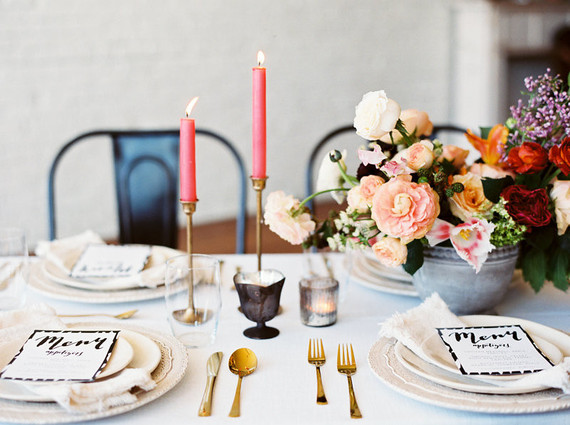 Modern tablescape