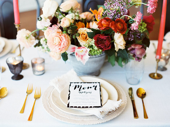 Modern tablescape