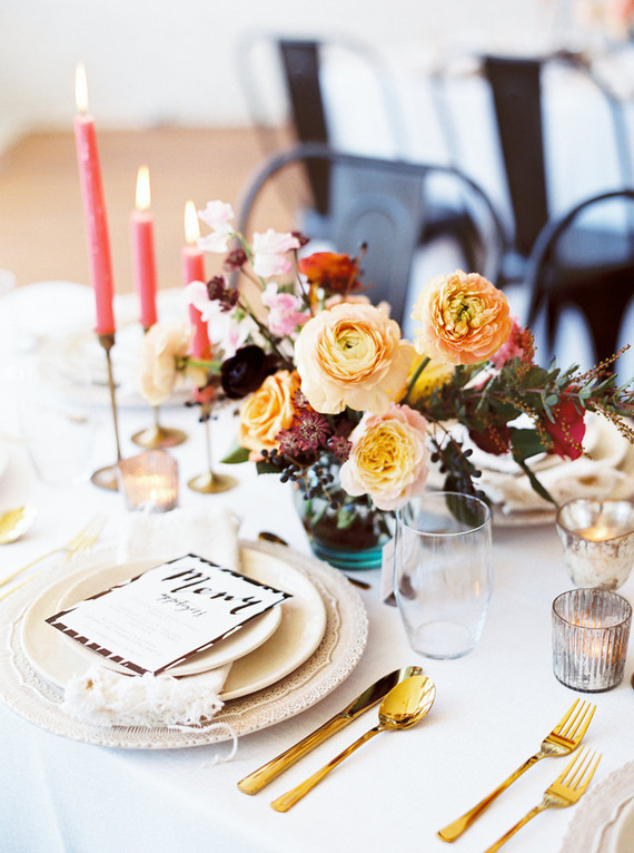 Modern tablescape