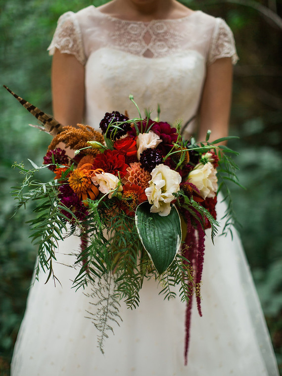 Summer bridal bouquet