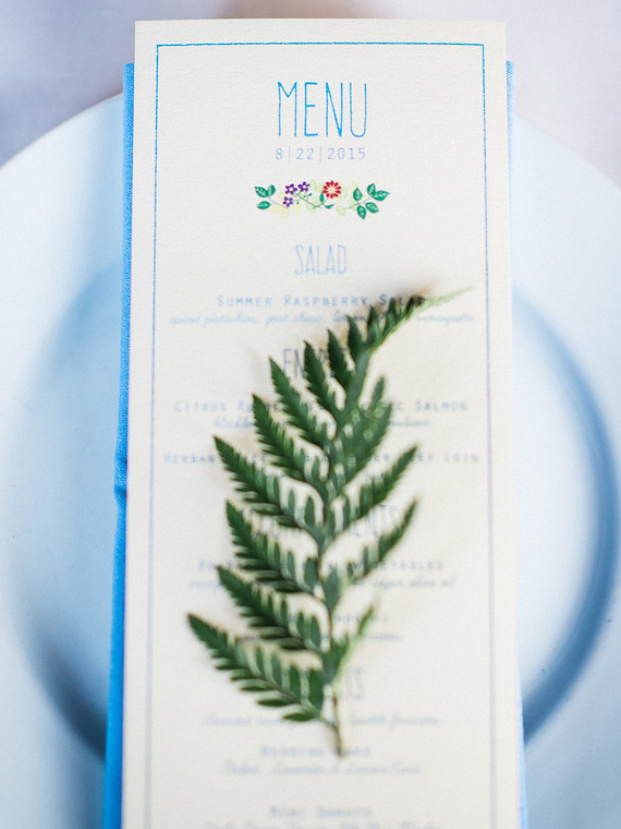 Fern wedding decor