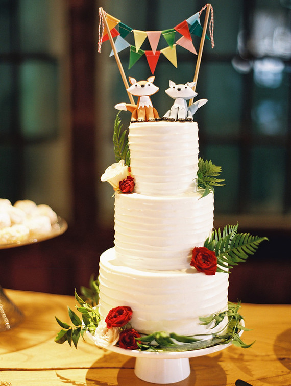 Fox wedding cake